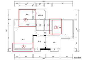 朝阳厨房设计方案[厨房设计布局平面图]